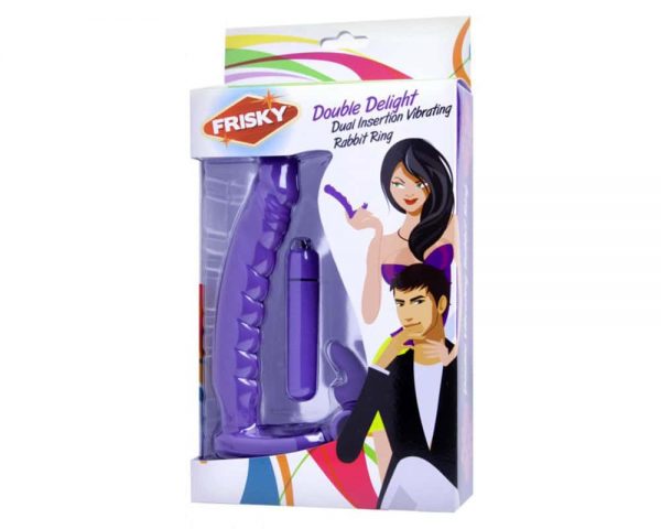 anillo doble penetracion con vibrador Frisky F4.